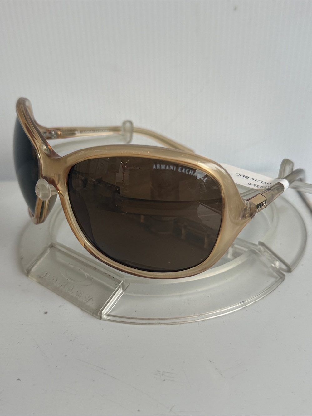 NEW ARMANI EXCHANGE AX035/S Translucent Beige Sunglasses NEW WITHOUT TAGS